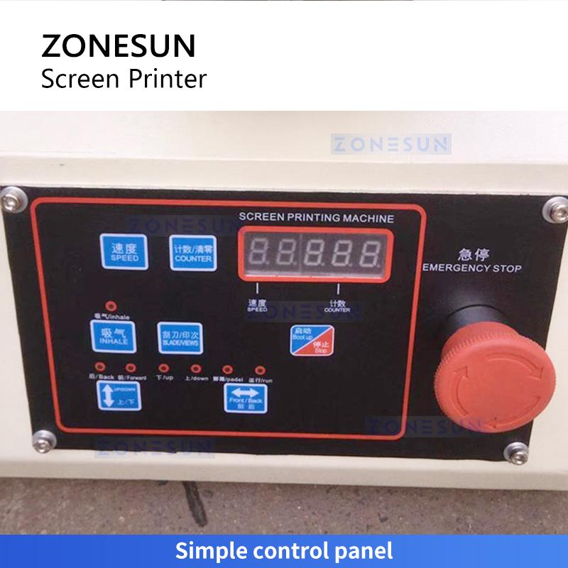 ZONESUN ZS-SY1520 Пневматический трафаретный принтер Плоскопечатная машина для одежды и коробок