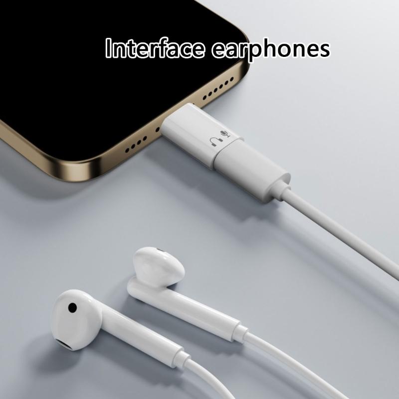 USB-C Конвертеры для Телефона 15 16 Аудиоадаптер для Наушников для Стабильного и Безопасного Подключения для Дома