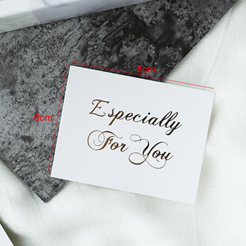 Свадебная вечеринка Простой дизайн Белая поздравительная открытка Золотое тиснение Рукописные открытки Спасибо