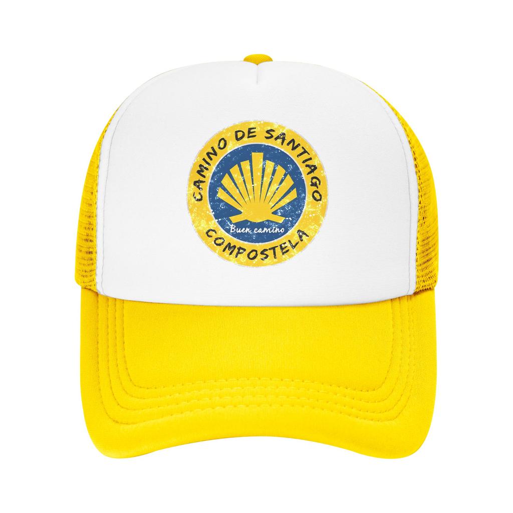 Summer Mesh Sun Hats Buen Camino de Santiago Compostela Peregrino Summer Baseball Cap Streetwear Hip Hop Hats Unisex Snapback Cap