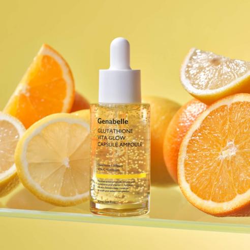 Genabelle Glutathione Vitamin Glow Capsule Ampoule Brightening & Radiance Facial Serum 30ml