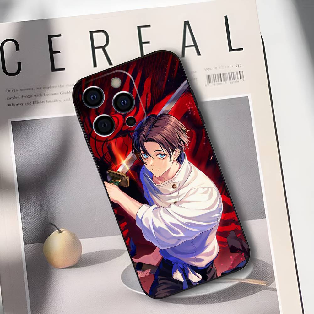 Чехол для телефона O-Okkotsu Yuta J-Jujutsu K-Kaisen Для iPhone 17,16,15,14,13,12,11 Plus,Pro Max,XS,Мягкий Черный Чехол