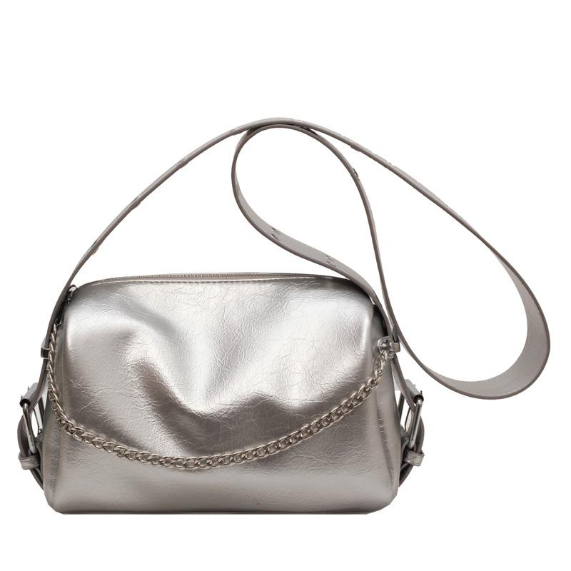 Премиальная женская летняя новая сумка через плечо подмышку простая модная универсальная цепочка кроссбоди сумка-подушка