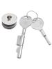 Display Case Keys Sliding Glass Door Lock Chrome Finish