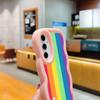 Ae93 Радужный художественный дизайн защитные чехлы для телефонов Samsung S24 Plus S23 Ultra A14 A55 A06 Honor X9b Motorola OnePlus Big Wave TPU задняя крышка