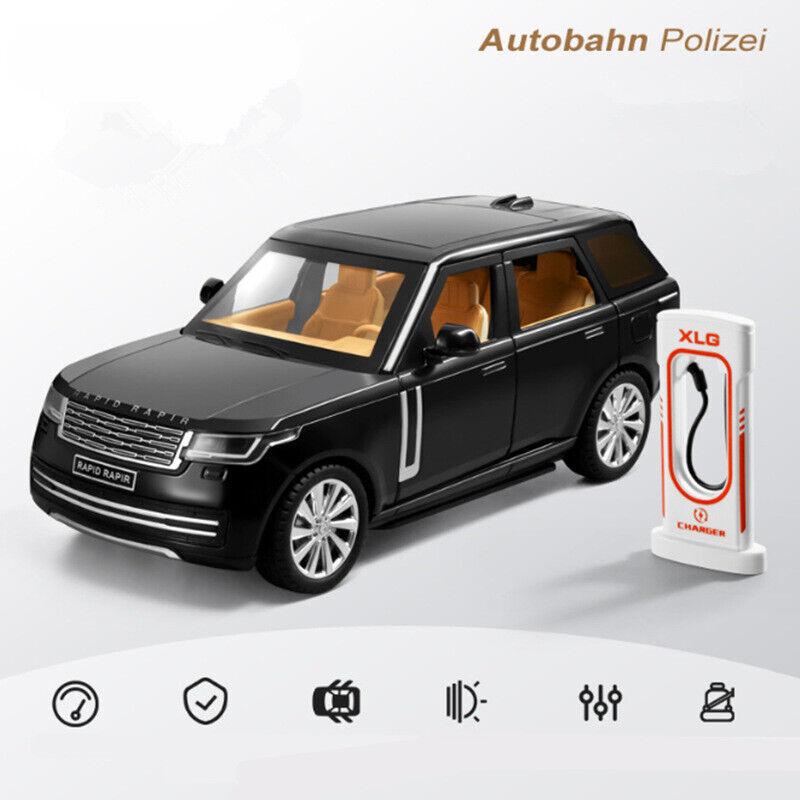 1/24 масштаб Range Rover SUV, металлический литой под давлением сплав, игрушечная модель автомобиля, грузовики для детей, игрушки, автомобили, коллекция для хобби