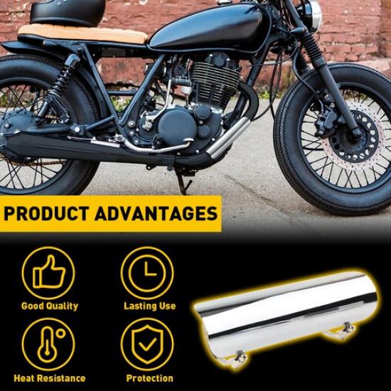 Защитный кожух глушителя для мотоцикла Harley, хром
