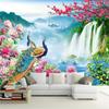 Wallpaper 3d Wonderland Peacock Landscape Painting Living Room Bedroom Hotel TV Background Wall Decoration