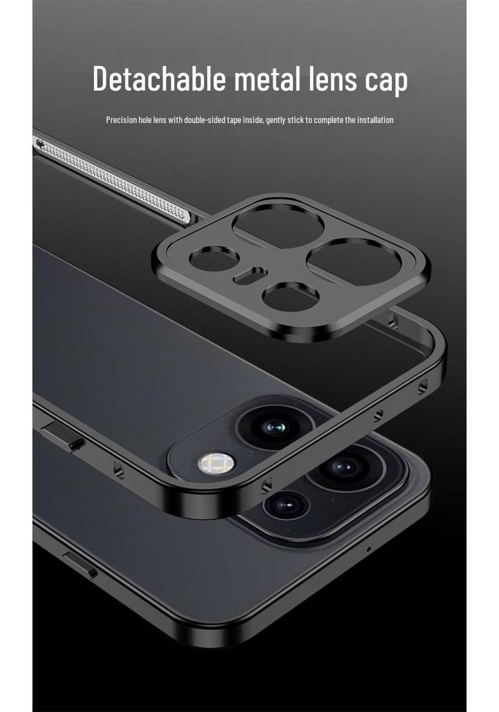 Oppo Reno16 Металлическая пряжка-бегемот Чехол с теплоотводом - Ударопрочный защитный чехол