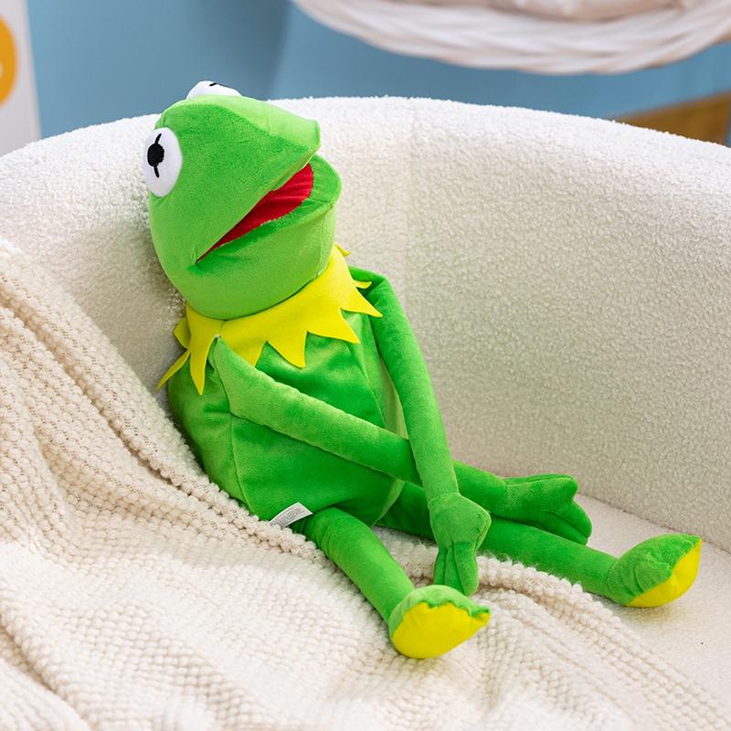 Frog Hand Puppet Soft Stuffed Plush Playthings Cute Animal Frog Cosplay As a Prop Plushies Doll Gifts Ideal For Children Stage Performance Props