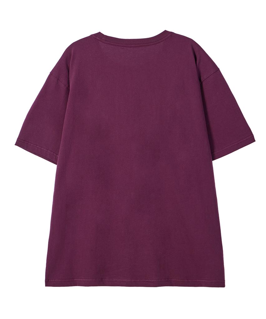 BY.L Monster Skeleton Short Sleeve T-Shirt Wine