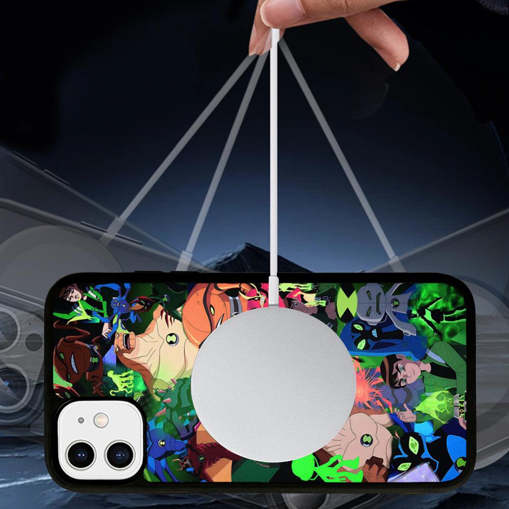 Classic Cartoon TV B-Ben-10 Phone Case Magnetic Case For IPhone 16 14 13 12 11 15 Pro Max Plus For Magsafe Wireless Charge Cover
