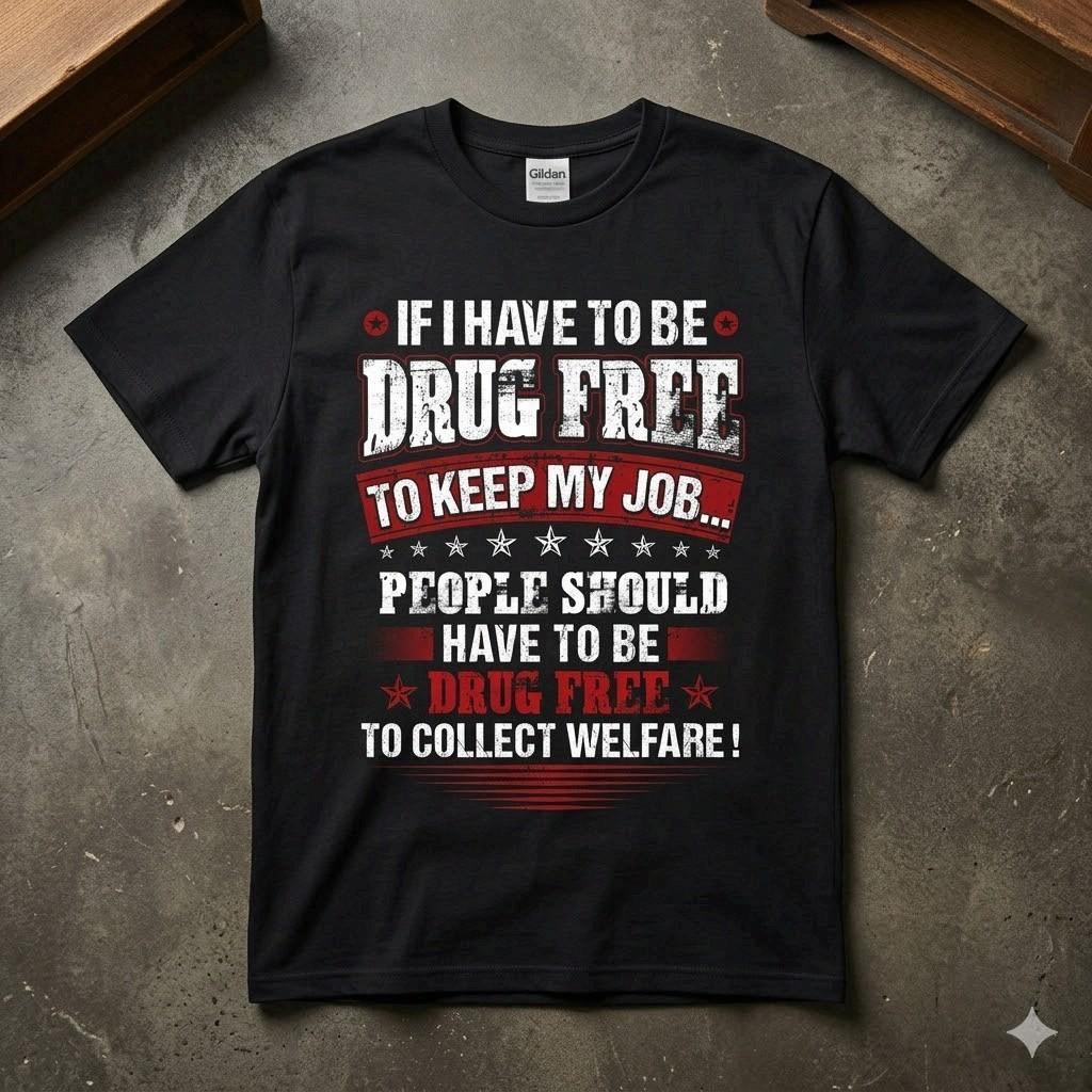 NEW! If I Have To Be Drug Free To Keep My Job Graphic Unisex T-shirt