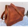New Genuine Vintage Satchel Handmade Leather Messenger Bag Shoulder Laptop Bag