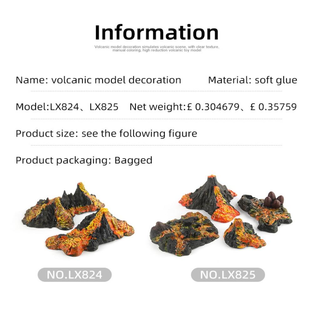Realistic Volcano Mini Volcano Toys Model Toy Realistic Mini Volcano  Boys Gift