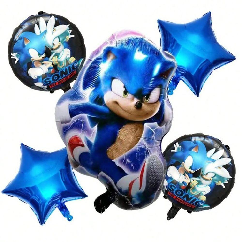 Sonic-themed Sonic Cartoon Balloon Set for Birthday Party Decoration