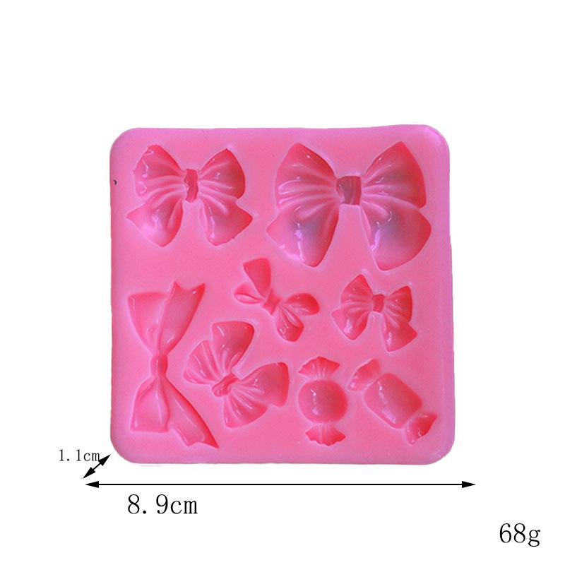 DIY Bow Silicone Mould,Cute Cartoon Bow Knot Resin Art Molds Fondant Mould Cake Decoration Tools Pastry Baking Accessories