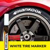 ConceptInks Premium Tire Marker Pens, White, Waterproof Markers for Car Tire Lettering, Pack of 3 - White)