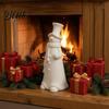 Белый Ornament для раскрашивания Своими руками 3D Печатная статуэтка Улыбающийся снеговик Рождественский декор Минималистичная Высокая Праздничные витрины Магазина Настольная фигурка Рождество