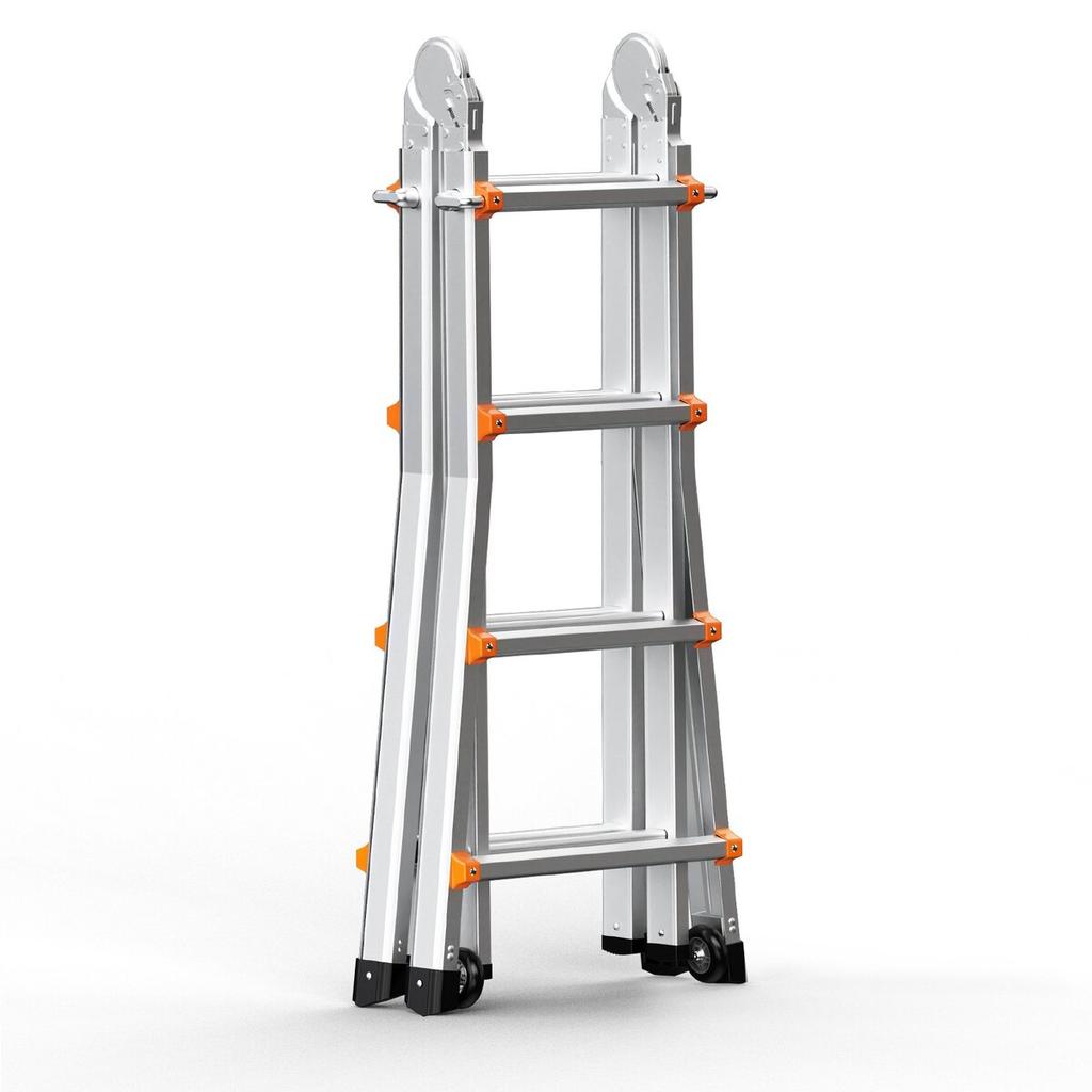 Telescoping Ladder A Frame 15 FT Extension Multi-Function for Homework