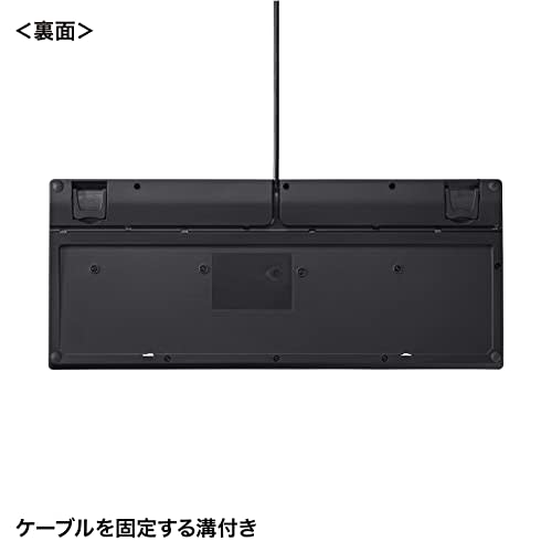 Sanwa Supply Compact keyboard with USB hub SKB-KG3UH3BK Black