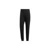 Solid Color Lace-Up Cuffed Sports Pants Men Bottoms Black CW8699