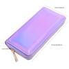 New Lanyard Laser Holographic Wallet Women Long Purse Female Clutch Bag Women Wallets Purses Zip Phone Pocket Carteras
