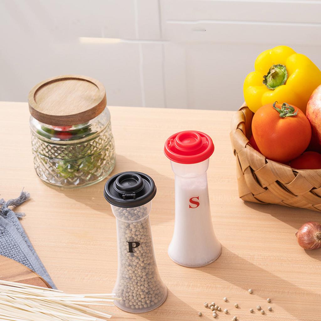 Большие пластиковые солонки и перечницы с крышками, влагостойкие, в форме песочных часов, для домашней кухни, ресторана