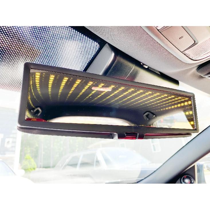 Car Indoor Rearview Universal CLIP-ON Rear View Mirror 3D Rearview Mirror LED Lighted ABS Car Styling Flat Rearview Auto Parts