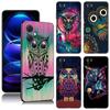 Lovely Animal Owl Black Silicone Phone Case For Xiaomi Redmi Note 10 11 11S 12 13 4G 8 9 11T Pro 5G Plus 8T 9S 10S 12S