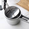 304 Stainless Steel Potato Masher Fruit Press Ricers with Black Soft Touch Handles