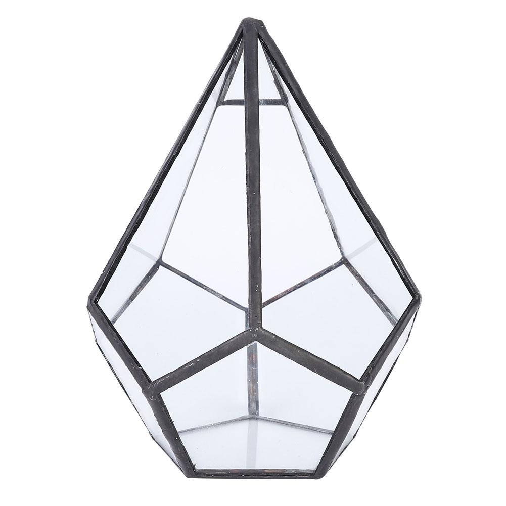 Стильный цветочный горшок геометрической формы, стеклянный горшок для растений, суккулентные растения, контейнер для украшения