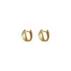 Half-arc Brushed Ear Buckles, Niche High-end Atmosphere Earrings for Women, Cold Style Design