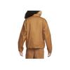 Nike SB Solid Color Logo Zip-Up Jacket Unisex Outerwear Brown DQ6334-270