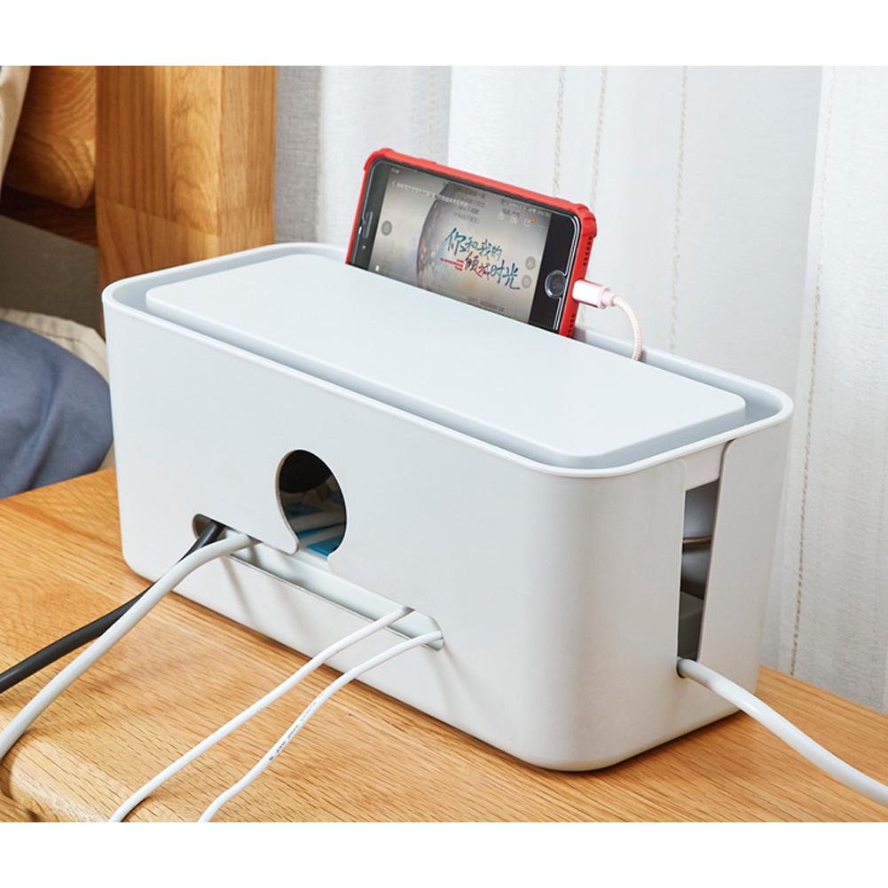 Power Cord Plug Board Storage Box Charger Computer Power Plug-in Cable Storage Box