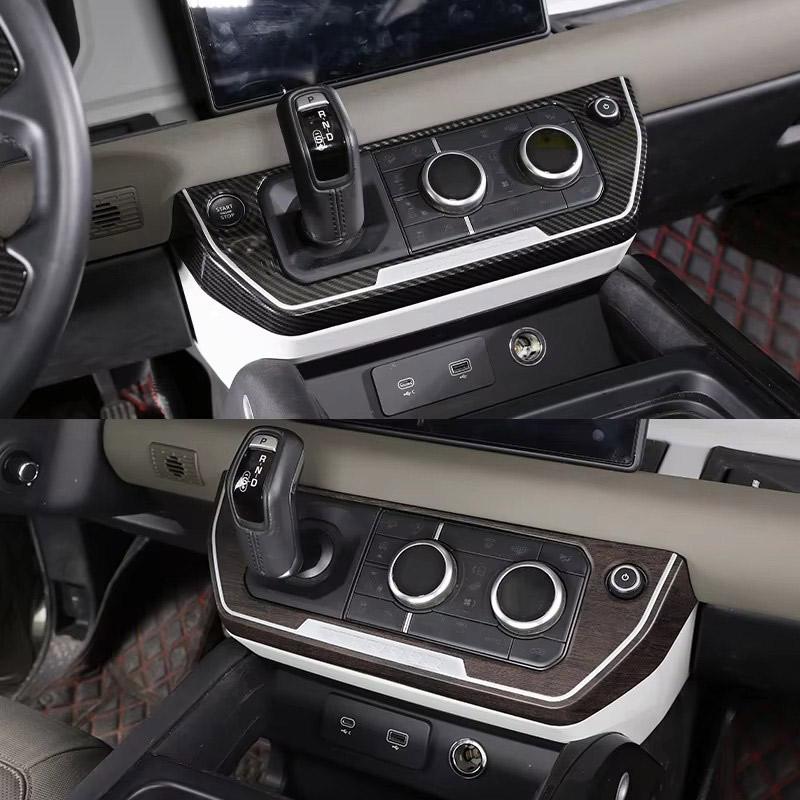 For Land Rover Defender 90 100 2020-2025 ABS Car Air Conditioning Mode Button Decorative Frame Sticker Car Accessories