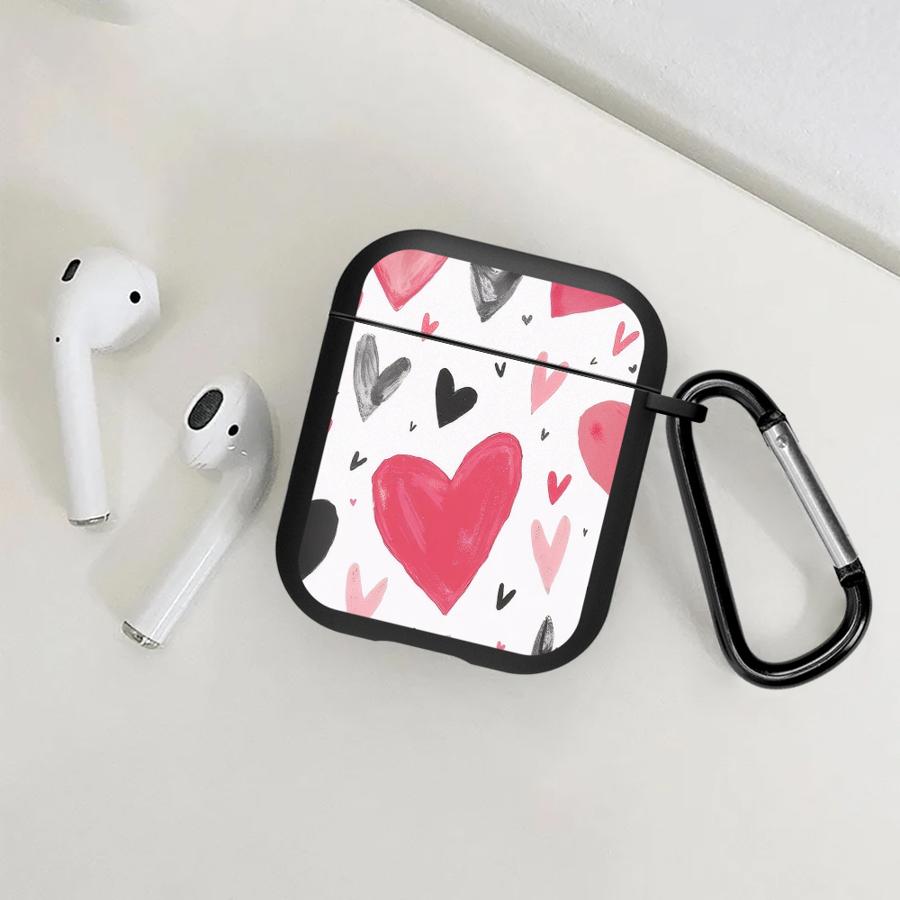 Чехол-кейс с леопардовым принтом в виде сердца, розовый, для Airpods 1 Pro Pro2 Pro3 4 3 2, чехлы для наушников