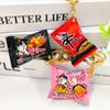 Simulation Instant Noodles Keychain On The Phone Mini Snacks Pendant Bag Pendant Car Key Ring Gifts For The  Year