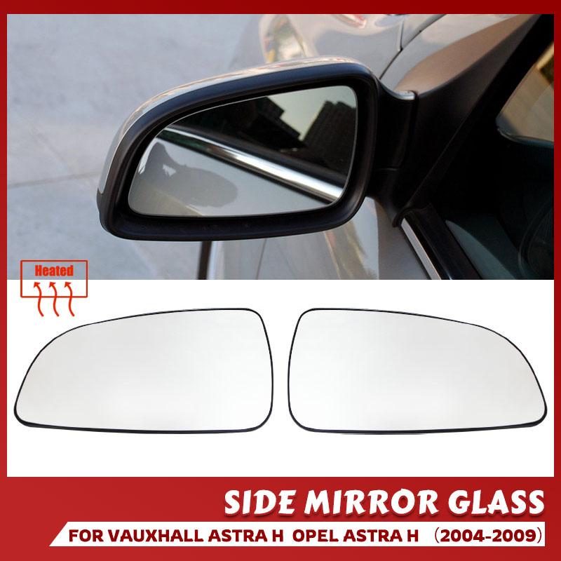 For Opel Vauxhall Holden Astra H 2004 - 2009 Left Right Door Side Wing Mirror Glass Heated Convex Rear View Rearview