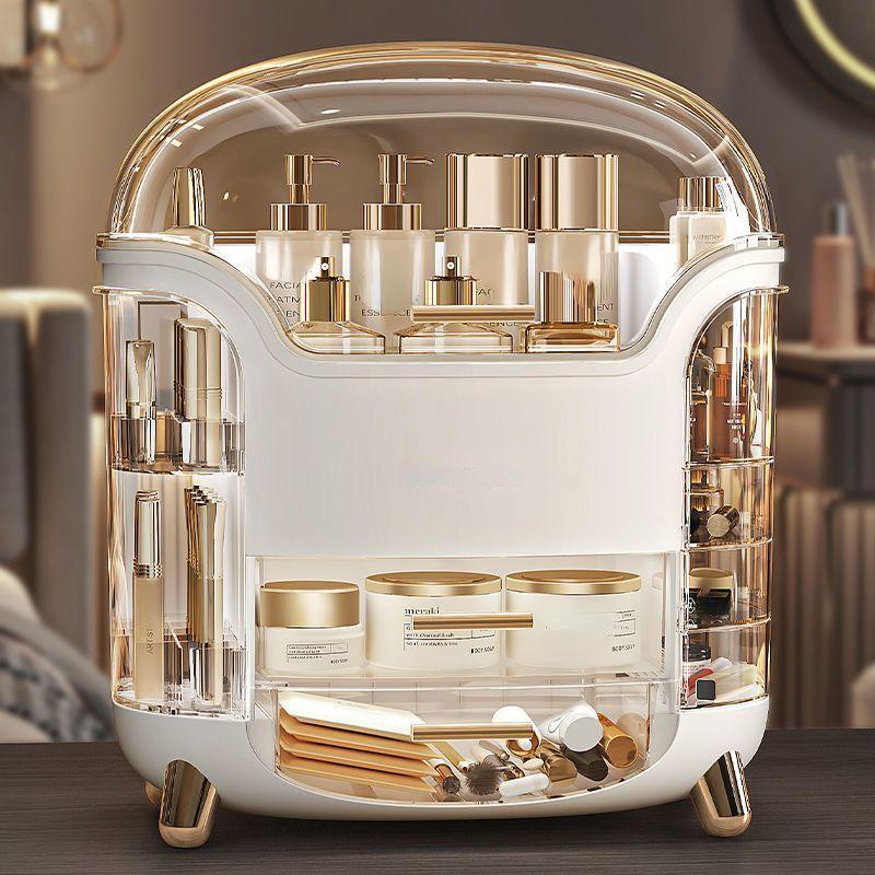 Ящик для хранения косметики Настольный комод Финишная маска Губная помада Кисть для макияжа Ящик Полка Пыленепроницаемая