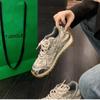 Fashion Luxury Sneakers Women Lace Up Round Toe Brand Casual Shoes Patchwork Mesh Hollow Outs Running Shoes Outdoor Sports Shoes Woman