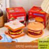 Wooden Pretend Play Hamburger and Sandwich Stacking Toy for Children