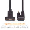 UC-049-OS 0.3m USB-C Cable 180-Degree Elbow Type-C Male To Type-C Female Extension Data Cable Support 10Gbps Transmission