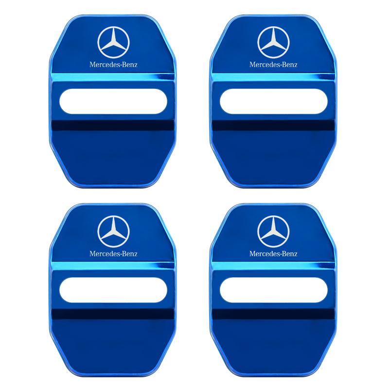 AXX2   4pcs For Mercedes Benz MB AMG E300 W203 W204 W108 W126 W168 W169 W176 W177 W205 W212 W213 Car Buckle Door Lock Cover styling