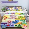 3pcs Happy Tree Friends pattern bedding set duvet cover set includes duvet cover &pillowcases, perfect all season bedroom decoration & gift