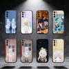 Чехол для телефона с принтом персонажа H-Heartopia Для Samsung S25,S24,S21,S22,S23,S30,Ultra,S20,Plus,Fe,Note,5G Черная крышка