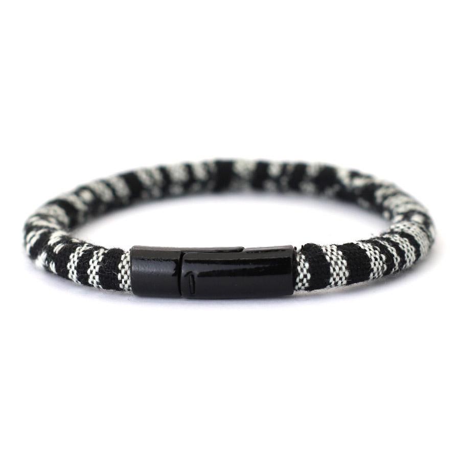 Двусторонняя вышивка ручной веревки сплав магнитная застежка этнический стиль хлопок лен браслет мужчины женщины дружба Braslet