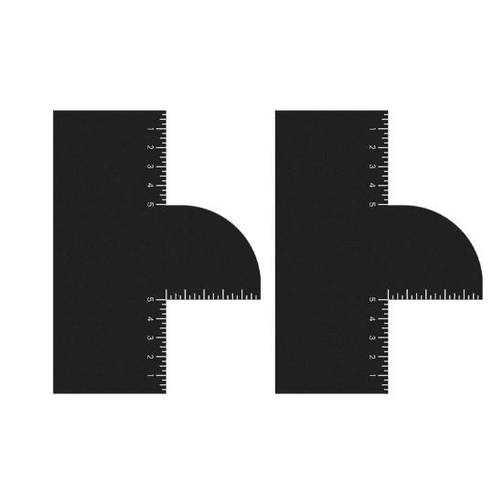 1/2Pcs Men Hair Styling Template Color Enhancement Barber Card with Measurement Indicator Men Hairline Beard Lineup Guide Shaping Haircut Template