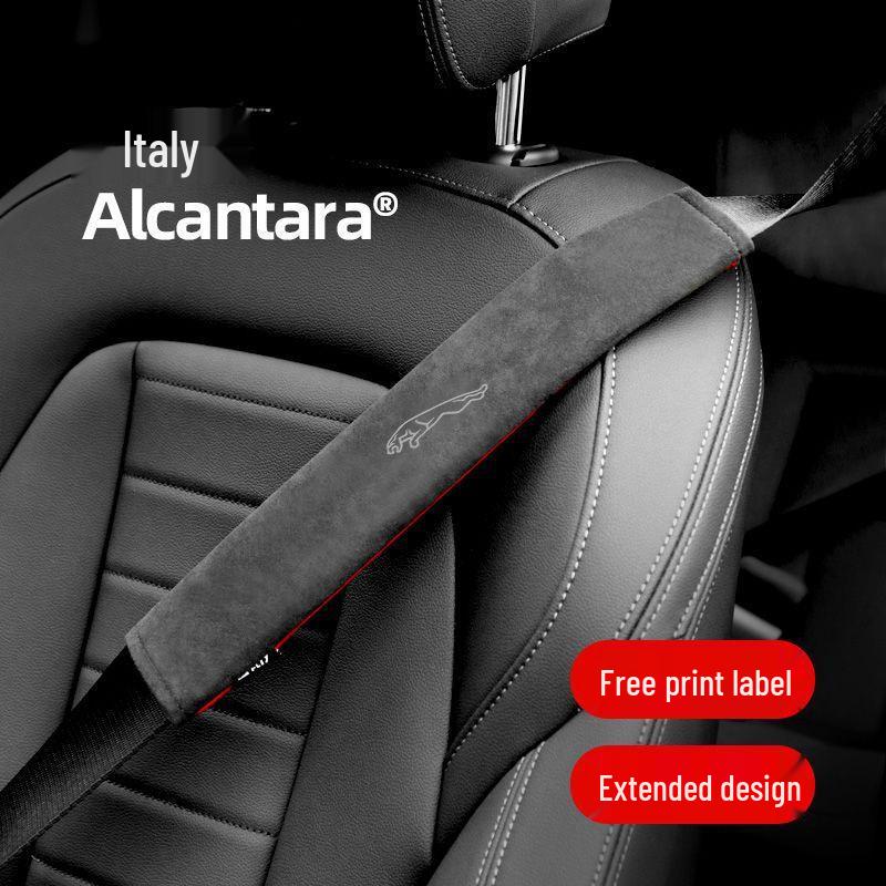 Jaguar Suede Seatbelt Shoulder Pads: Comfortable, All-Season Protection
