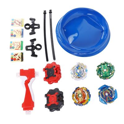 Набор из 4 шт. Beyblade Burst, вращающийся гироскоп, игрушка с 2 пусковыми устройствами и боевыми аренами, разборная боевая игрушка, игрушка-гироскоп, гоночная игра для детей
